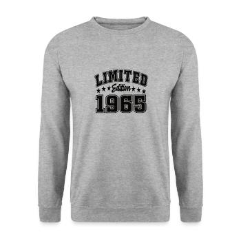 Limited Edition 1965 - Unisex Pullover - Weißgrau meliert - Vorne - Alina (178cm) & Michal (187cm)