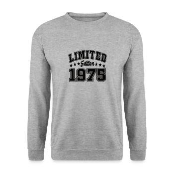 Édition limitée 1975 - Sweat-shirt Unisexe - gris chiné - Devant - Alina (178cm) & Michal (187cm)