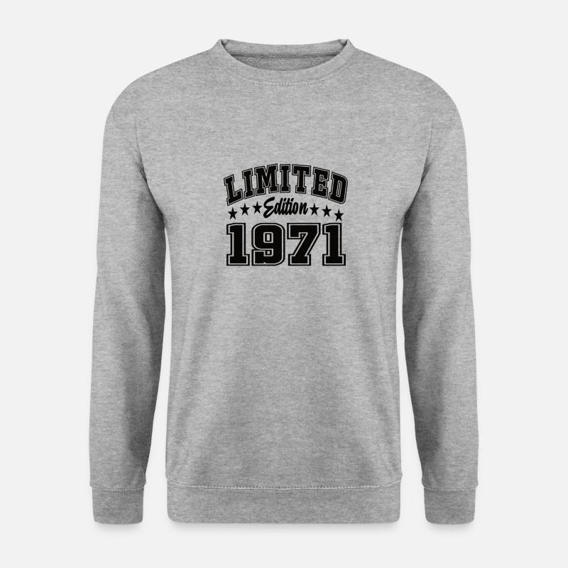 Limited Edition 1971 - Unisex Pullover - Weißgrau meliert