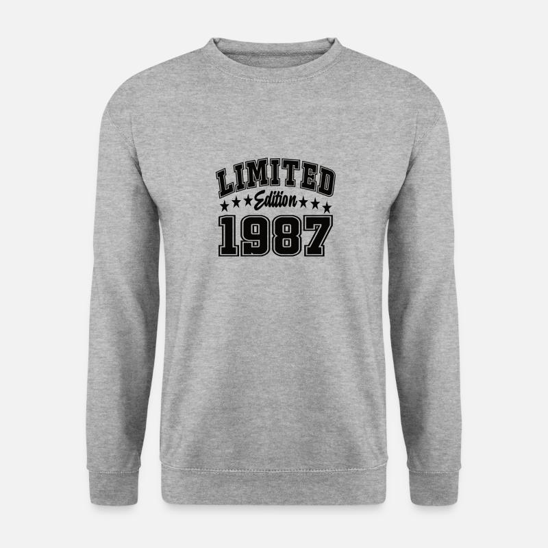 Limited Edition 1987 - Unisex Pullover - Weißgrau meliert