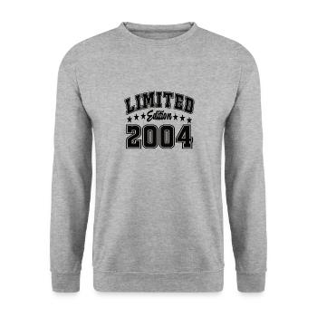 Limited Edition 2004 - Unisex Pullover - Weißgrau meliert - Vorne - Alina (178cm) & Michal (187cm)