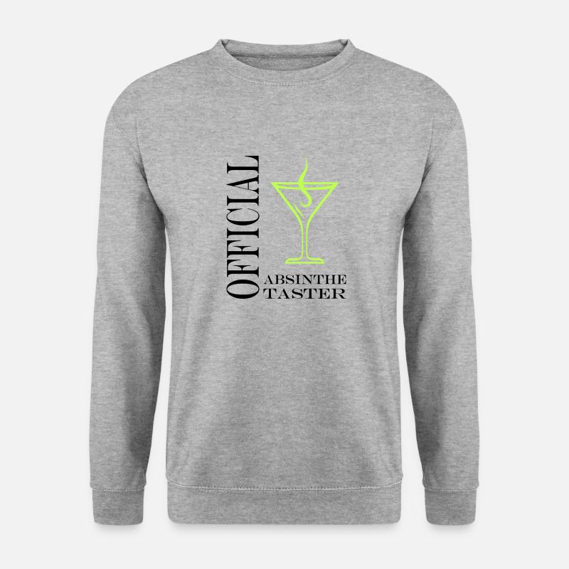 Offizielle Absinth-Verkostung - Unisex Pullover - Weißgrau meliert