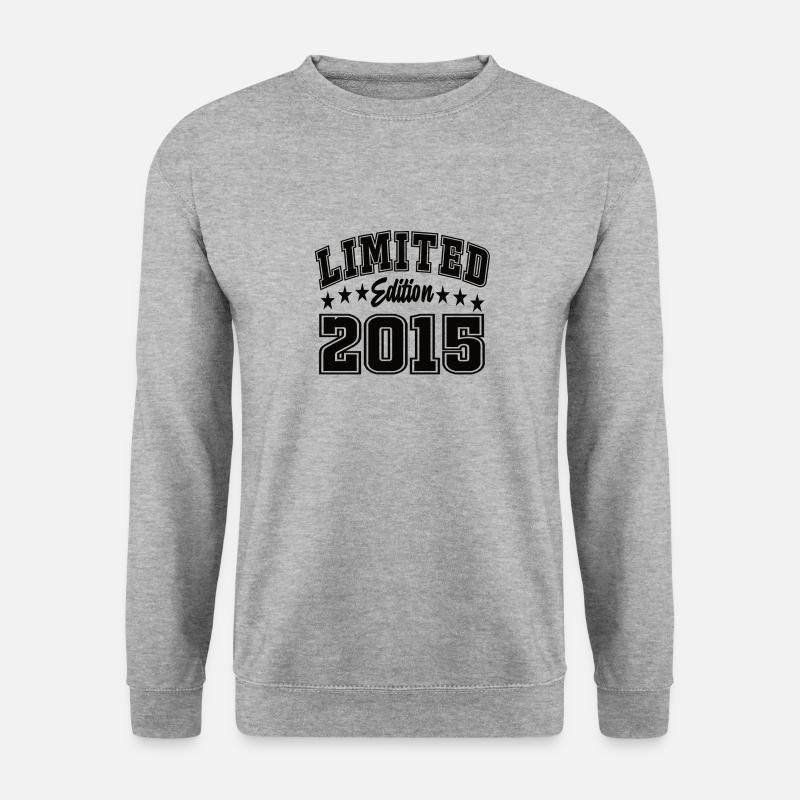 Limited Edition 2015 - Unisex Pullover - Weißgrau meliert