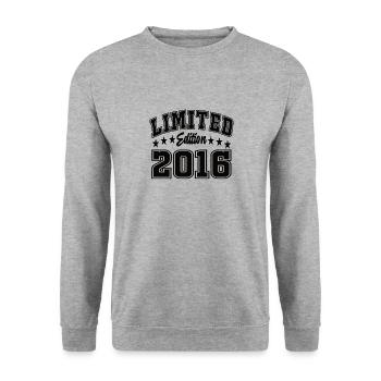 Limited Edition 2016 - Unisex Pullover - Weißgrau meliert - Vorne - Alina (178cm) & Michal (187cm)