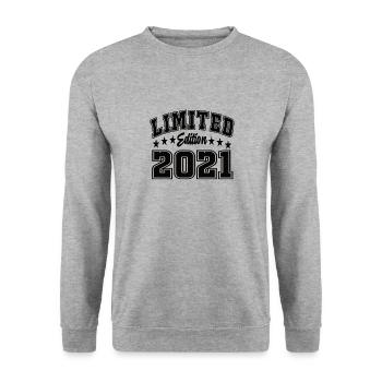 Limited Edition 2021 - Unisex Pullover - Weißgrau meliert - Vorne - Alina (178cm) & Michal (187cm)