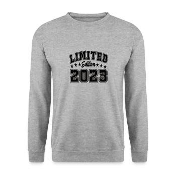 Limited Edition 2023 - Unisex Pullover - Weißgrau meliert - Vorne - Alina (178cm) & Michal (187cm)