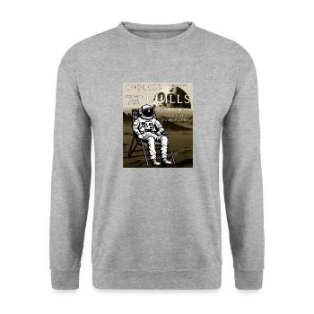 ASTRONAUT DECK CHAIR ENDLESS CHILLS - Unisex Sweatshirt - salt & pepper - Front - Alina (178cm) & Michal (187cm)