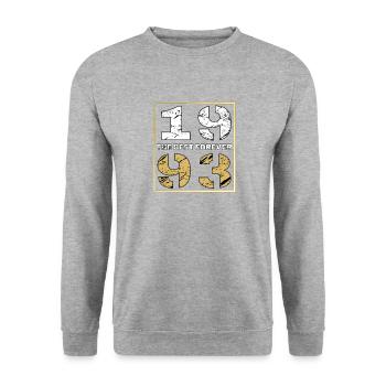 LE MEILLEUR POUR TOUJOURS 1993 - Sweat-shirt Unisexe - gris chiné - Devant - Alina (178cm) & Michal (187cm)