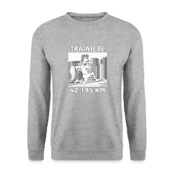 BISHOP - Unisex Sweatshirt - salt & pepper - Front - Alina (178cm) & Michal (187cm)
