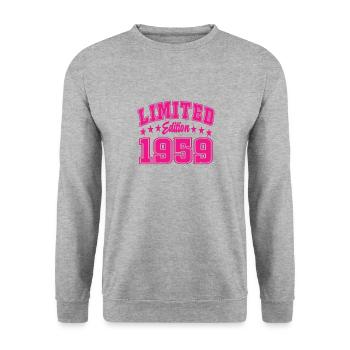 Limited Edition 1959 - Unisex Pullover - Weißgrau meliert - Vorne - Alina (178cm) & Michal (187cm)
