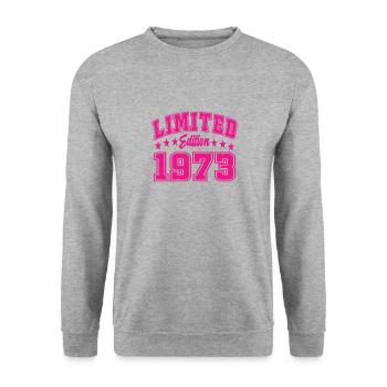 Édition limitée 1973 - Sweat-shirt Unisexe - gris chiné - Devant - Alina (178cm) & Michal (187cm)