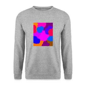 Clouds - Unisex Sweatshirt - salt & pepper - Front - Alina (178cm) & Michal (187cm)