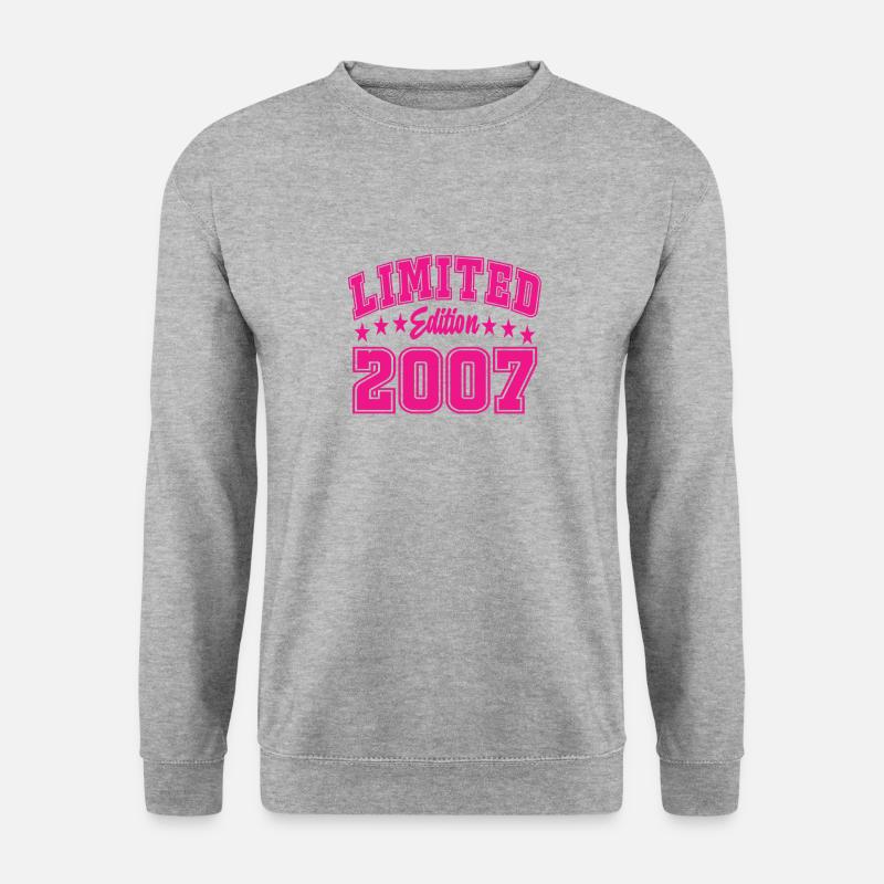 Limited Edition 2007 - Unisex Pullover - Weißgrau meliert