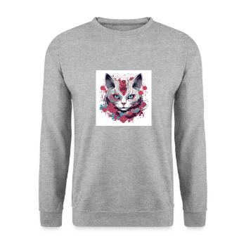 Boho Bliss Exquisite Bohemian Style T-Shirt - Unisex Sweatshirt - salt & pepper - Front - Alina (178cm) & Michal (187cm)
