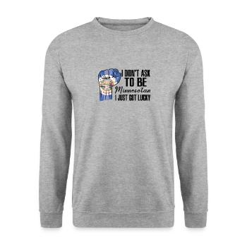 Minnesotan, Américain, Patriote américain, États-Unis - Sweat-shirt Unisexe - gris chiné - Devant - Alina (178cm) & Michal (187cm)