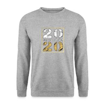 LE MEILLEUR FOREVER 2020 - Sweat-shirt Unisexe - gris chiné - Devant - Alina (178cm) & Michal (187cm)