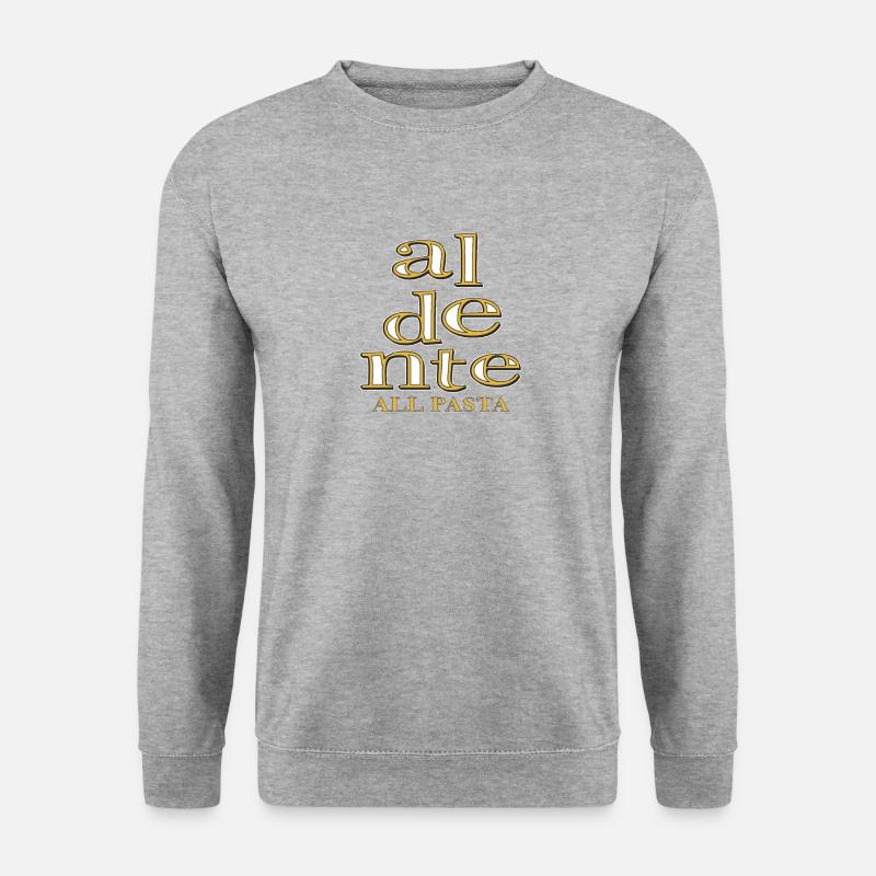 aldente ALL PASTA - Unisex Pullover - Weißgrau meliert