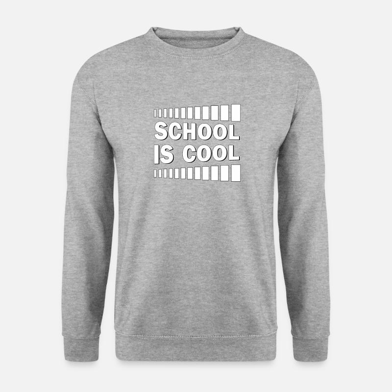 SCHOOL IS COOL - Unisex Pullover - Weißgrau meliert