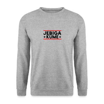 Balkan Yugo Saying Jebiga Kume - Balkan - Unisex Sweatshirt - salt & pepper - Front - Alina (178cm) & Michal (187cm)