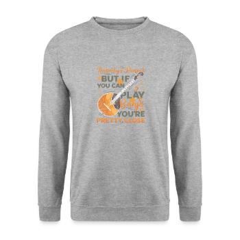 Joueur de banjo parfait, aime jouer du banjo - Sweat-shirt Unisexe - gris chiné - Devant - Alina (178cm) & Michal (187cm)