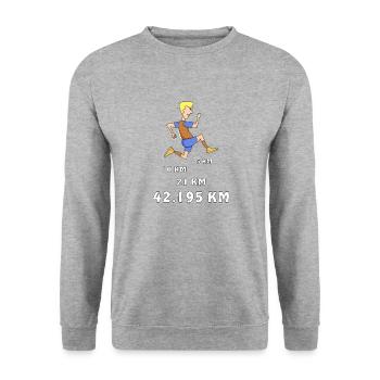 Faire du jogging - Sweat-shirt Unisexe - gris chiné - Devant - Alina (178cm) & Michal (187cm)