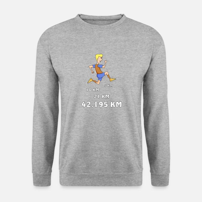 JOGGEN - Unisex Pullover - Weißgrau meliert