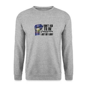 Pennsylvanien Américain US Patriot États-Unis cultivé - Sweat-shirt Unisexe - gris chiné - Devant - Alina (178cm) & Michal (187cm)