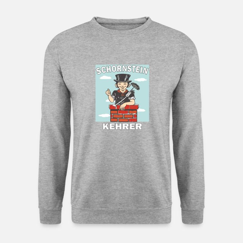SCHLOTFEGER SCHORNSTEINKEHRER - Unisex Pullover - Weißgrau meliert