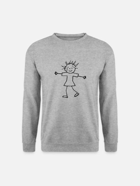 Girl - Unisex Sweatshirt - salt & pepper
