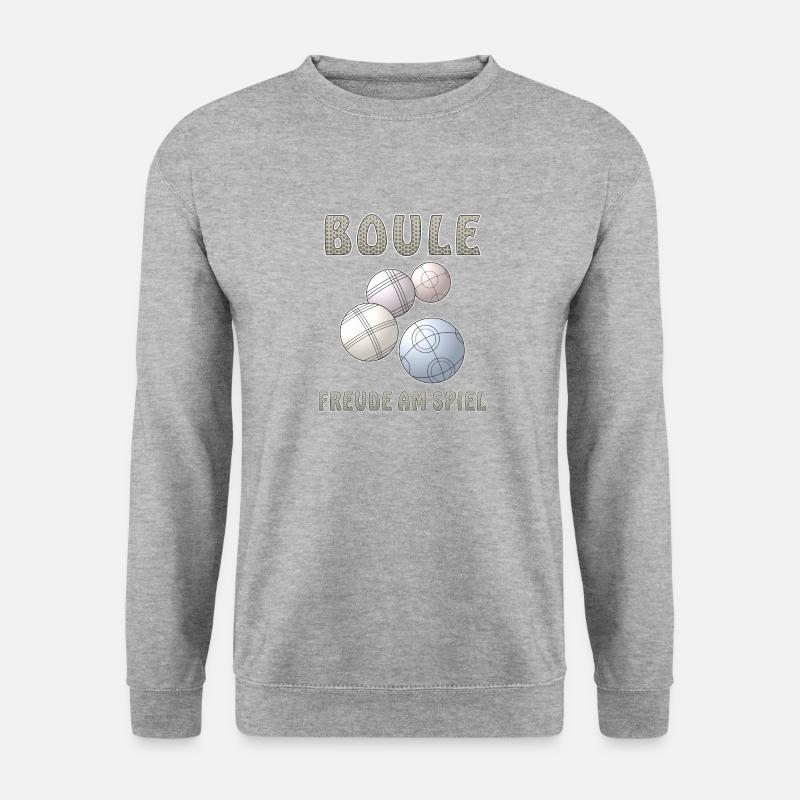 BOULE FREUDE AM SPIEL - Unisex Pullover - Weißgrau meliert