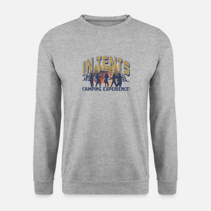 In tents camping experience! - Unisex Sweatshirt - salt & pepper