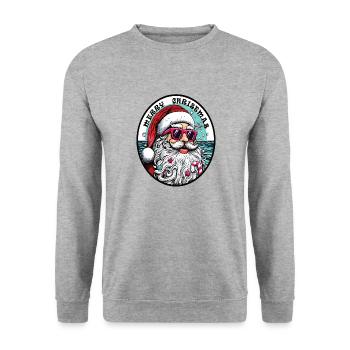 Santa Claus merry christmas - Unisex Sweatshirt - salt & pepper - Front - Alina (178cm) & Michal (187cm)