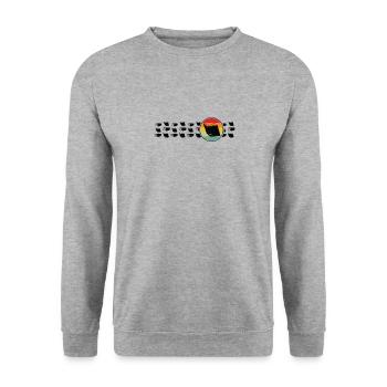 Book Lovers Book Reading Library Read Book Worm - Unisex Sweatshirt - salt & pepper - Front - Alina (178cm) & Michal (187cm)