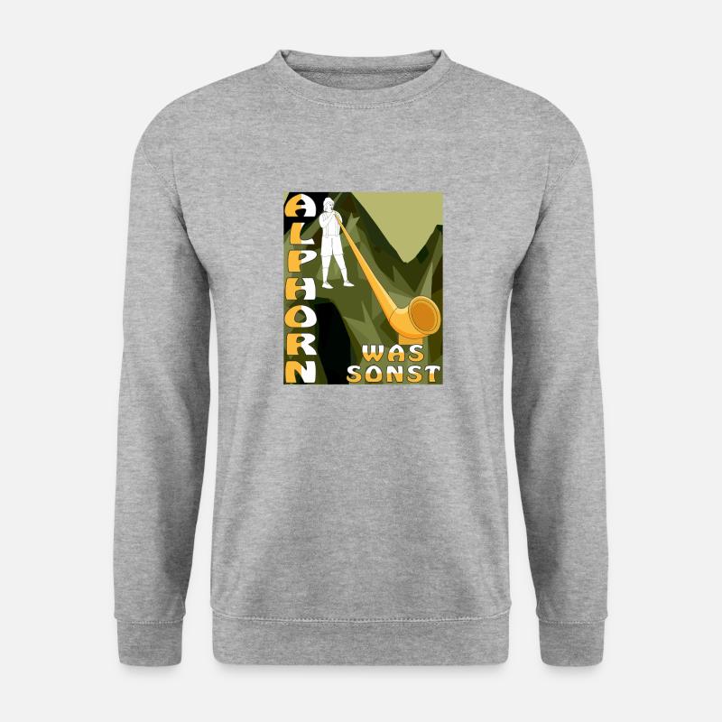 ALPHORN WHAT ELSE - Unisex Sweatshirt - salt & pepper