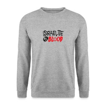 Israel You Are Hebrew Israelite Jewish - Unisex Sweatshirt - salt & pepper - Front - Alina (178cm) & Michal (187cm)
