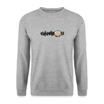 Jigsaw Puzzle Jig Saw Puzzle Lover - Unisex Sweatshirt - salt & pepper - Front - Alina (178cm) & Michal (187cm)