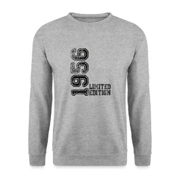 Edition limitée 1956 - Sweat-shirt Unisexe - gris chiné - Devant - Alina (178cm) & Michal (187cm)