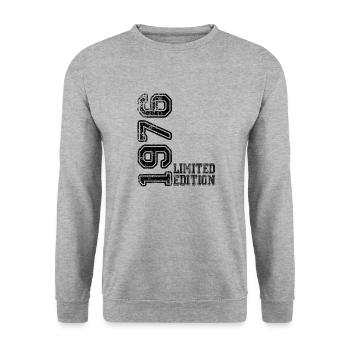 Édition limitée 1976 - Sweat-shirt Unisexe - gris chiné - Devant - Alina (178cm) & Michal (187cm)