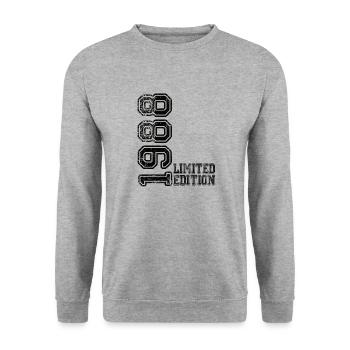Édition limitée 1988 - Sweat-shirt Unisexe - gris chiné - Devant - Alina (178cm) & Michal (187cm)