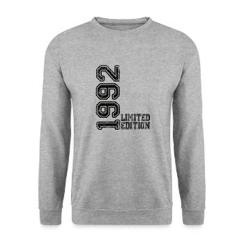 Limited Edition 1992 - Unisex Sweatshirt - salt & pepper - Front - Alina (178cm) & Michal (187cm)