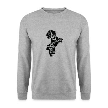 Shih Tzu Dog Mom Shih Tzu Dad - Unisex Sweatshirt - salt & pepper - Front - Alina (178cm) & Michal (187cm)