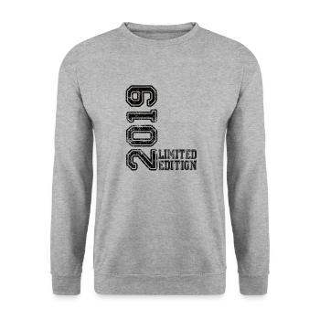 Limited Edition 2019 - Unisex Pullover - Weißgrau meliert - Vorne - Alina (178cm) & Michal (187cm)