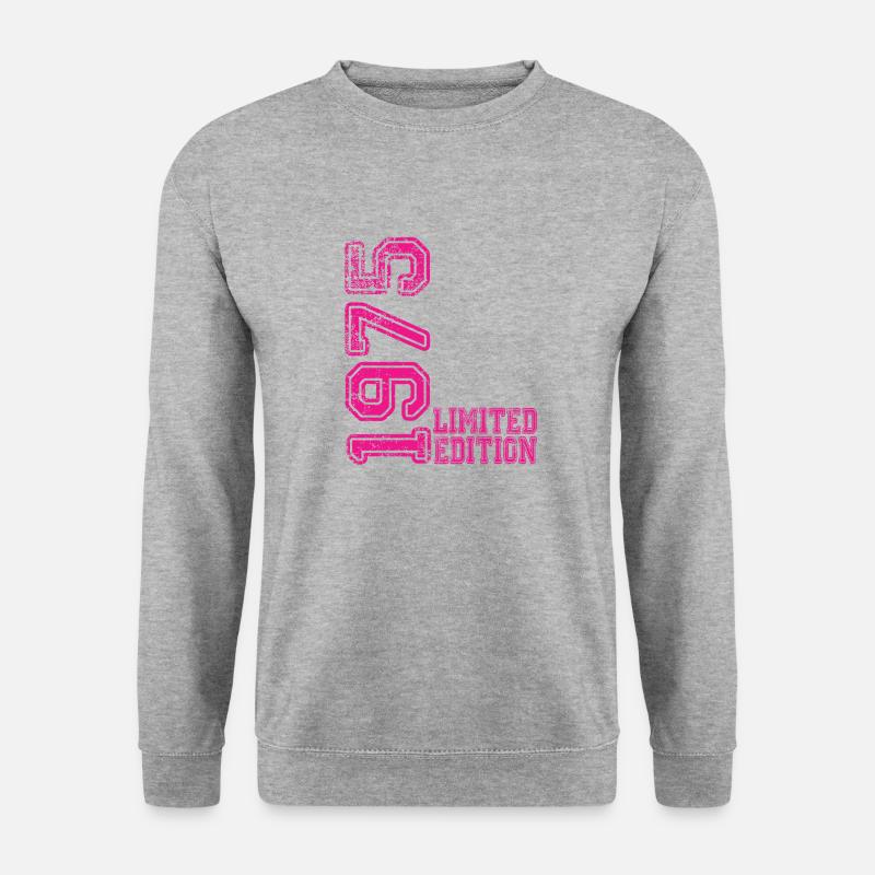 Limited Edition 1975 - Unisex Pullover - Weißgrau meliert