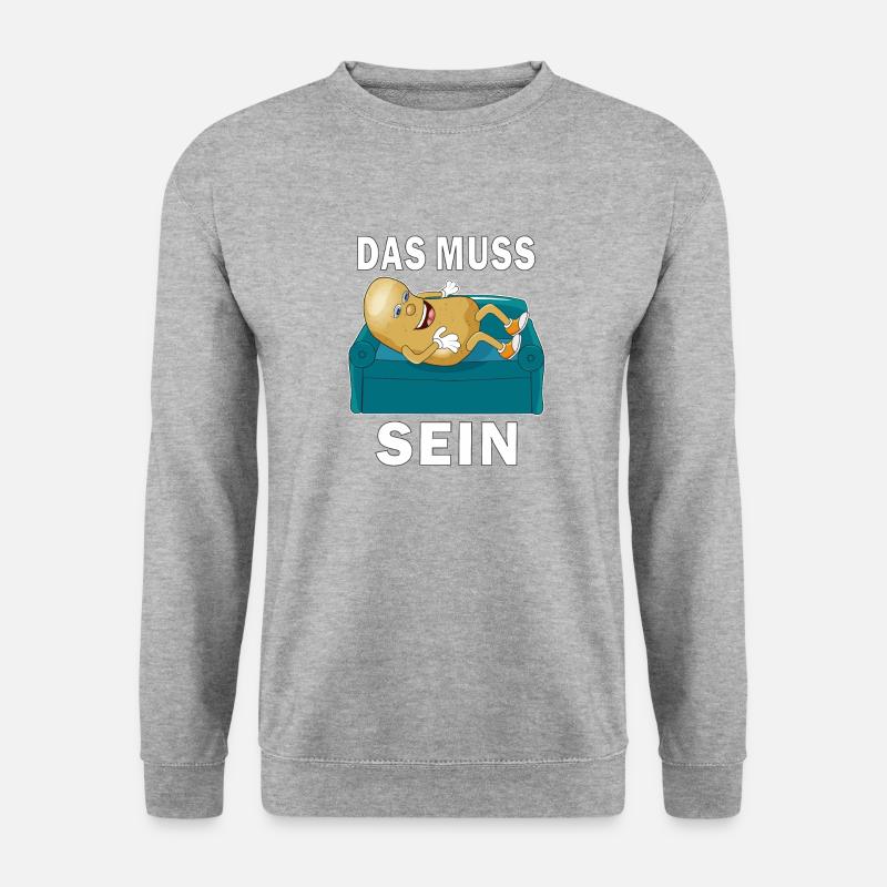 COUCH POTATO THAT'S A MUST - Unisex Sweatshirt - salt & pepper