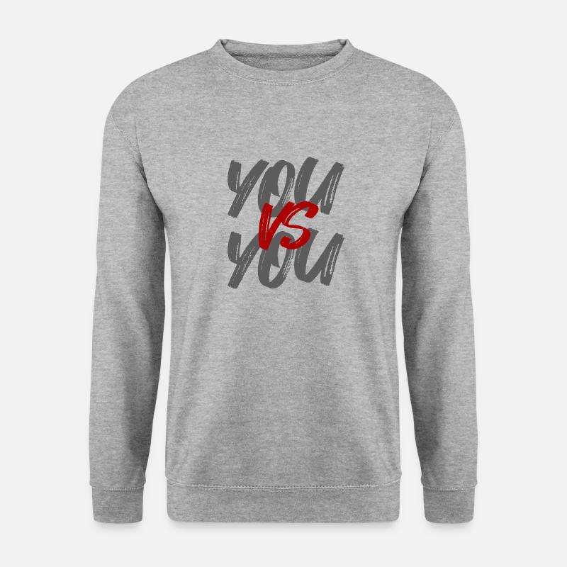You Vs YOU - Unisex Pullover - Weißgrau meliert