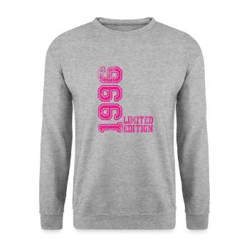 Édition limitée 1996 - Sweat-shirt Unisexe - gris chiné - Devant - Alina (178cm) & Michal (187cm)
