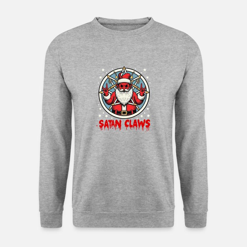 Satansklauen - Unisex Pullover - Weißgrau meliert