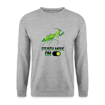 Entomologiste des insectes entomologie mante religieuse - Sweat-shirt Unisexe - gris chiné - Devant - Alina (178cm) & Michal (187cm)