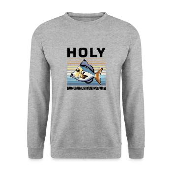 Humuhumunukunukuapua'a Hawaiian - Unisex Sweatshirt - salt & pepper - Front - Alina (178cm) & Michal (187cm)