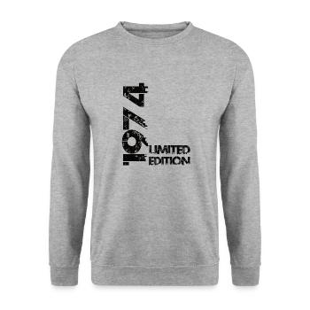 Édition limitée 1974 - Sweat-shirt Unisexe - gris chiné - Devant - Alina (178cm) & Michal (187cm)